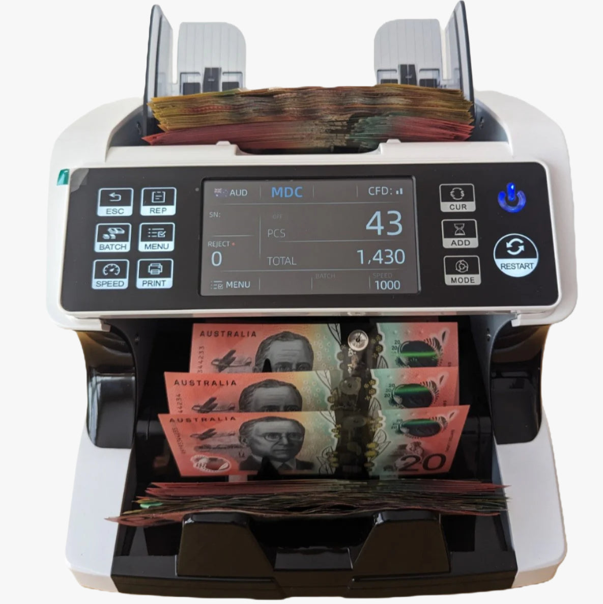 Australia premium money counter suitable for Australian bill dollar
