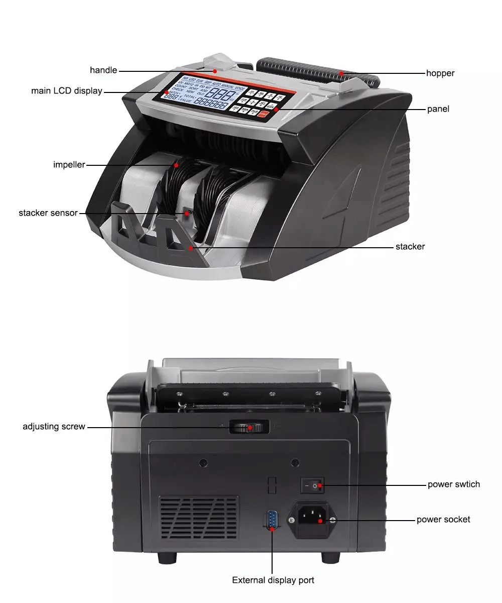 AL-6000 Money Counter Specifications – High-Speed Money Counting Machine