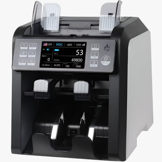 AL-950A Money Counter Front View – High-Speed Money Counting Machine