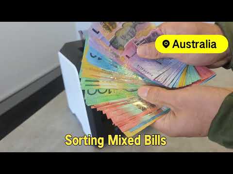 Counting and sorting Australian Mixed Denomination Bills with RUNTOP High End Bank Grade Money Counter
