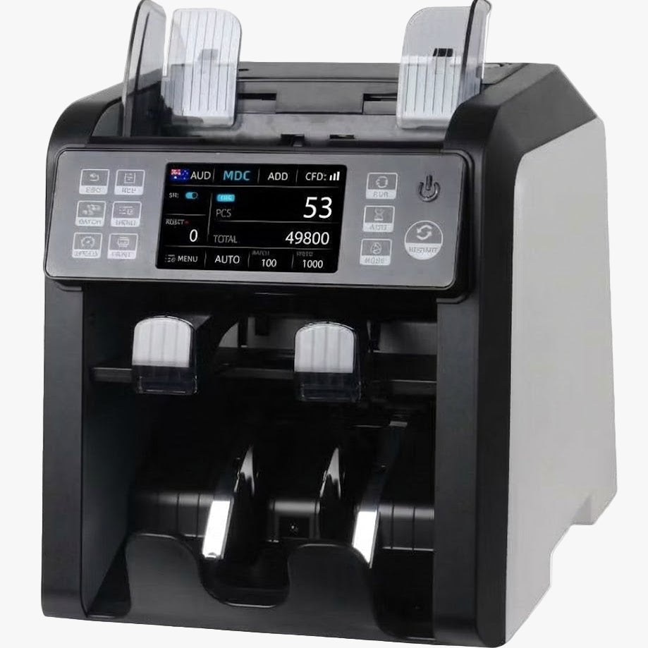 AU-900 Money Counter Front View – High-Speed Cash Counter Machine, Ideal for AUD