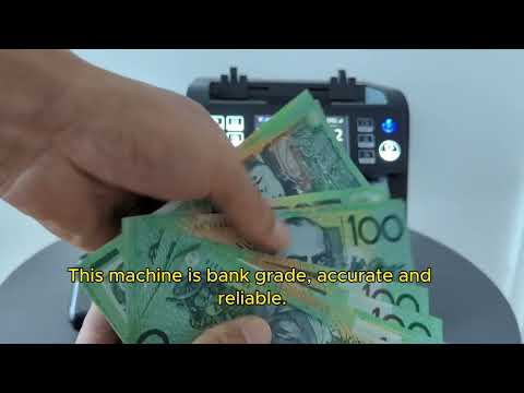 Money Counter AL-950A Cash Counting Machine Demo for Australian Bills